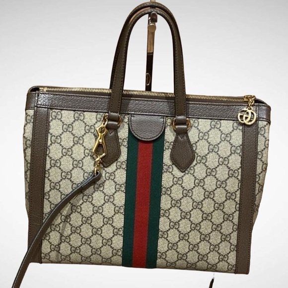 A125- 💯 % authentic Gucci Ophidia MEDIUM tote bag - Picture 4 of 15